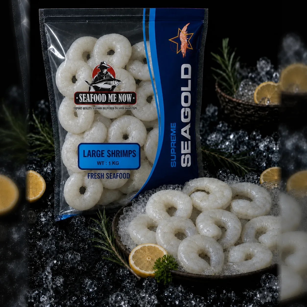 Fresh Large Peeled Shrimps / Jhinga