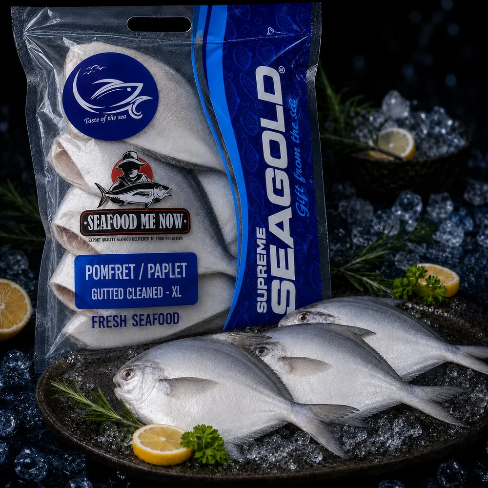Fresh Pomfret / Paplet Gutted Cleaned – Extra Large
