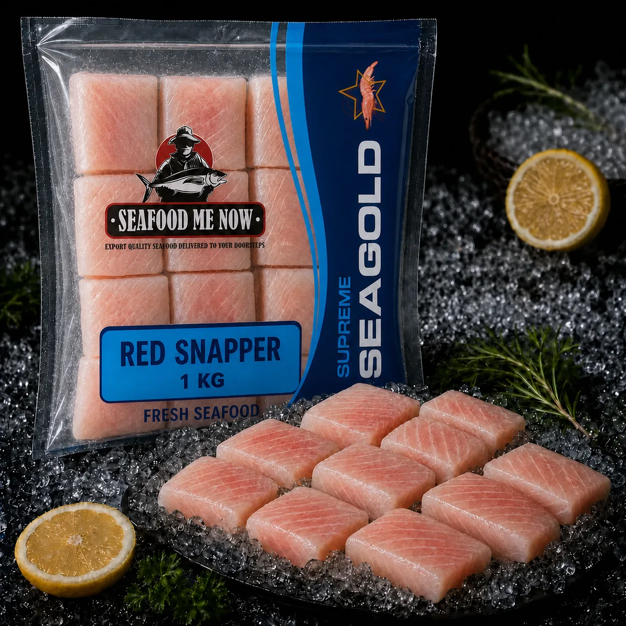 Fresh Red Snapper / Heera Fish Boneless Fillet Portions