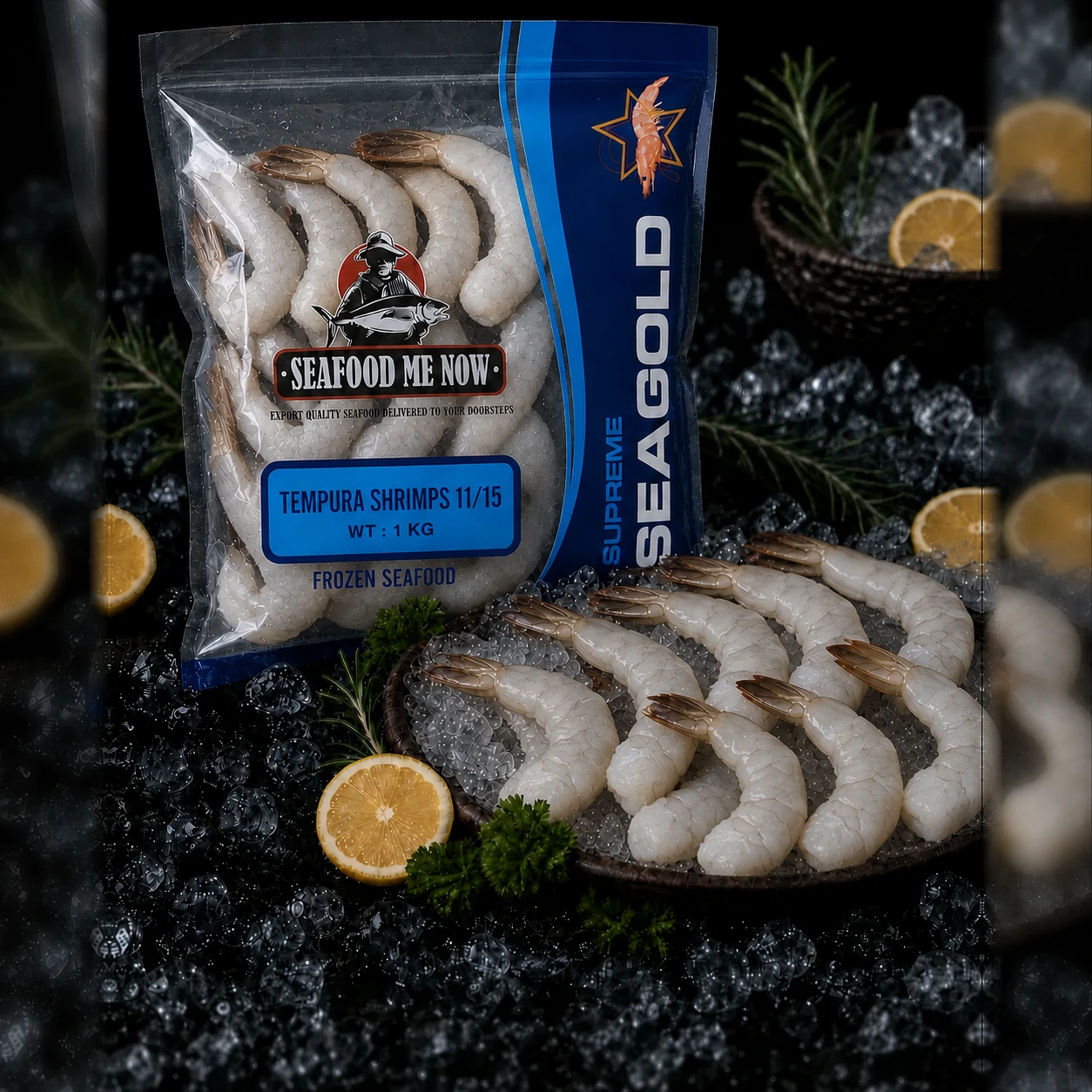 Fresh Extra Large Peeled Tempura Shrimps 11/15
