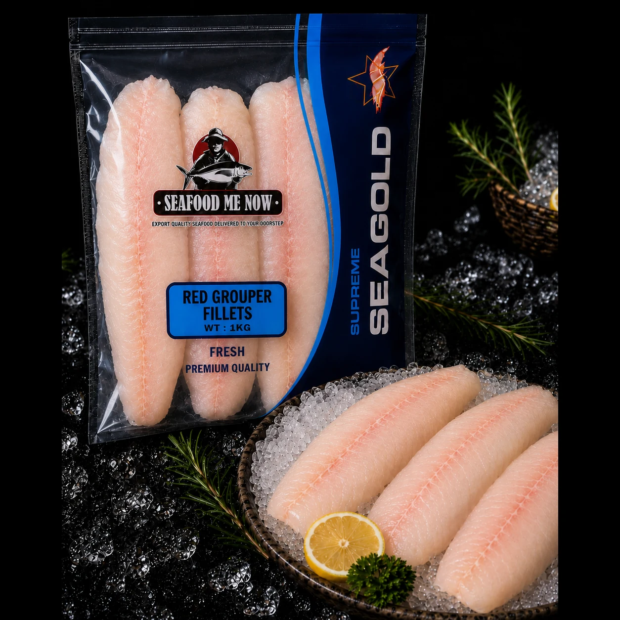 Fresh Red Grouper / Ghissar Boneless Fillet