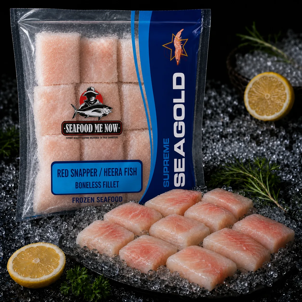 Red Snapper / Heera Fish Boneless Fillet Portions