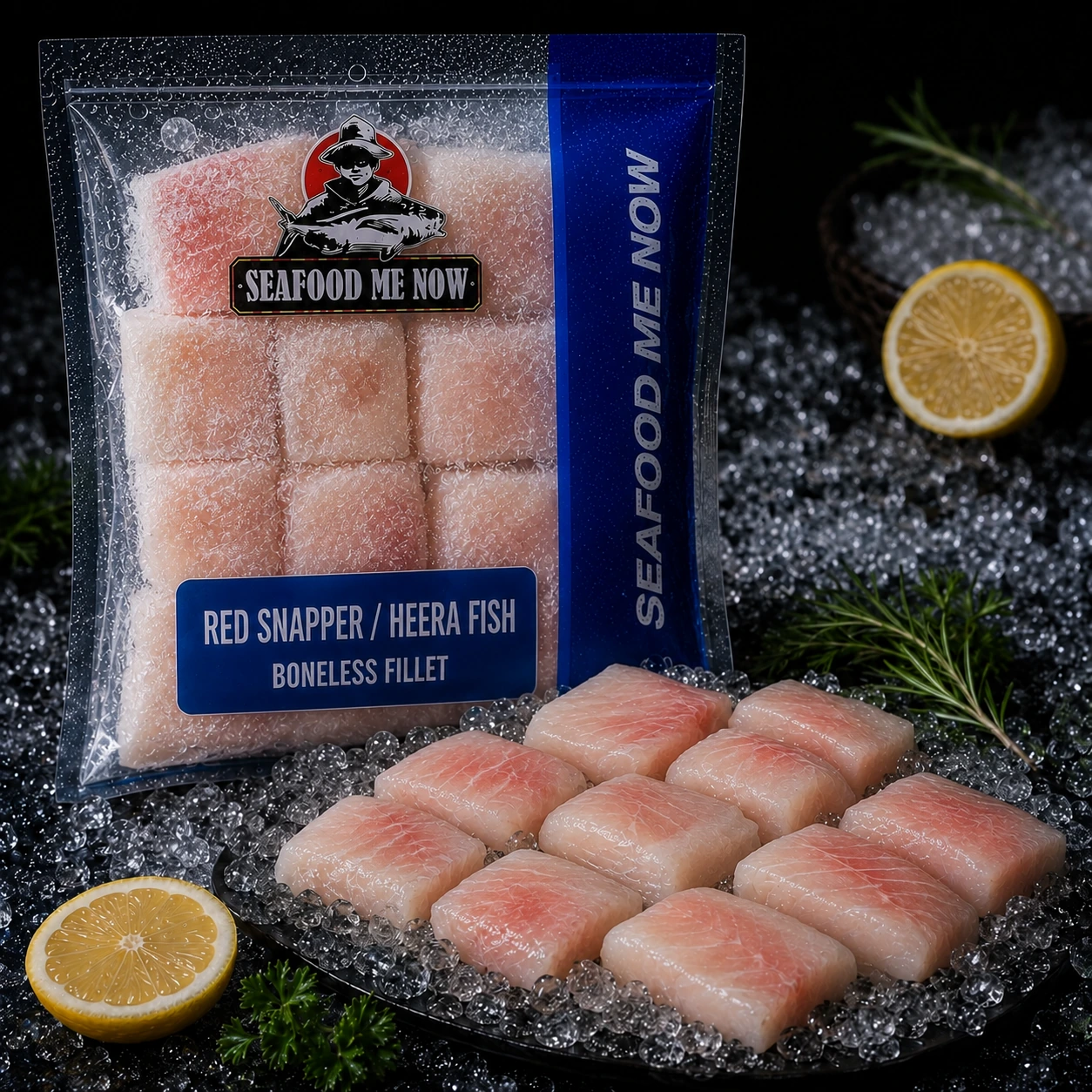 Red Snapper Boneless Fillet Portions / Portions de filet de vivaneau rouge sans arêtes