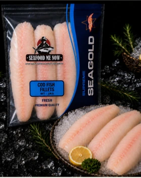 Fresh Cod Fish Boneless Fillets
